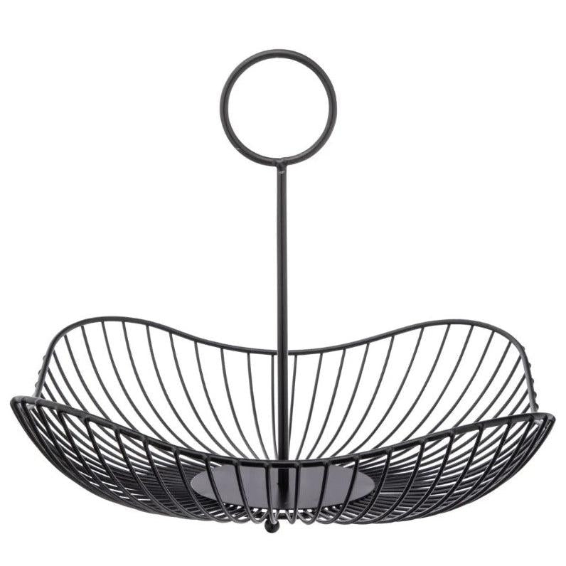 Altom Design metalinės vielos vaisių krepšelis su rankena 28 cm